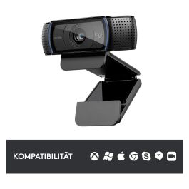 Logitech Webcam C920 Negra Full HD 1080p Video Grabacion