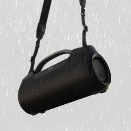 Hama Altavoz Soundbarrel Negro - Sonido Potente, Bluetooth 5.0, Resistente al Agua IPX6, Batería de 12h