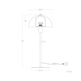 Lámpara de Mesa Bole SKD-T1017 Diseño Elegante y Moderno para Hogar y Comercios, Iluminación Versátil