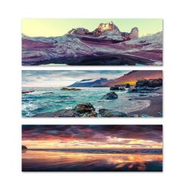 DKD Home Decor Cuadro Atlantico Multicolor Lienzo y MDF Tema Playa 90x30x2 cm - Set 6 Unidades Surtidas Precio: 25.27932. SKU: B15F33A8Z7
