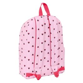 Mochila Escolar Minnie Mouse Naive Rosa 31 x 43 x 13 cm
