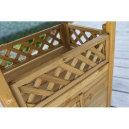 Kerbl Casa para Gatos Lodge Madera Marrón / Verde 77 x 50 x 73 cm