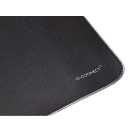Q-connect Alfombrilla Gaming XXL con Iluminación LED RGB, Conexión USB, Base Antideslizante, Negra, 800x300x4 mm