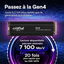 Crucial CRU0649528944764 P310 SSD Interno 1 TB NVMe M.2 Gen4 hasta 7100 MB/s