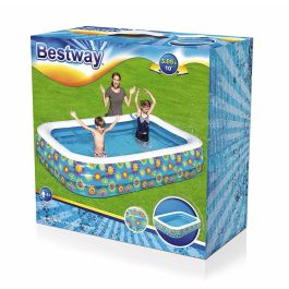 Bestway Piscina Hinchable 3 Camaras Floral 305x183x56 cm +6 Años Jardin 54121