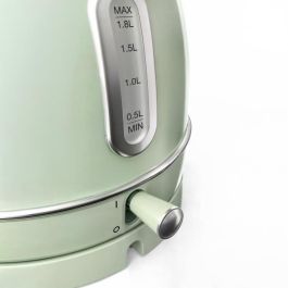 SWEISS KTL7 Hervidor Eléctrico Vintage 2200 W 1,8 L Base Giratoria Verde