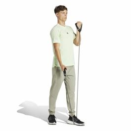 Camiseta de Manga Corta Hombre Adidas Essentials Wo Logo Verde limón