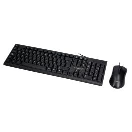 Set Teclado Y Raton Q-Connect Con Cable Color Negro