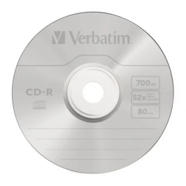 Verbatim Cd-R, 700Mb, 52X, Pack 100uds Spindle, Superficie Extra Protection