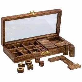 Set de juegos tradicionales Alexandra House Living Marrón 13 x 4 x 28 cm 3 en 1 Precio: 33.4999995. SKU: B1H24SPGN5