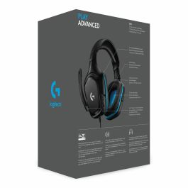 Auriculares con Micrófono Gaming Logitech 981-000770 Azul Negro