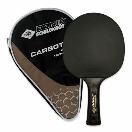 Schildkröt 758221 - Raqueta de Tenis de Mesa 100% Carbono con Goma Liga QRC - Talla Única