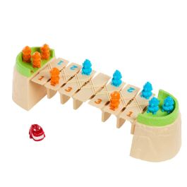 Mattel Games Hrc09 Juego Cocodrilo Comilón, sé el primero en cruzar el puente evitando al cocodrilo acechando, +5 años