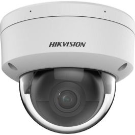 Hikvision Cámara IP Minidomo 4MP 2.8mm IR40 WDR IK10 IP67 PoE con Audio y Micrófono - Detección Humano/Vehículo