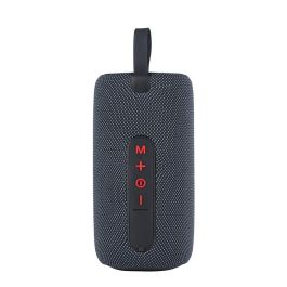 Basics Altavoz Bluetooth RGB 16W, Batería 1200 mAh, USB-C, Asa de Transporte Silicona, 6 LEDs, Ø8 x 16.8 cm
