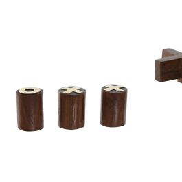 Juego Colonial DKD Home Decor Marron Dorado 13 x 3 x 13 cm Set de 2 (4 Unidades) Juego Colonial DKD Home Decor Marron Dorado 13 x 3 x 13 cm Set de 2 (4 Unidades)