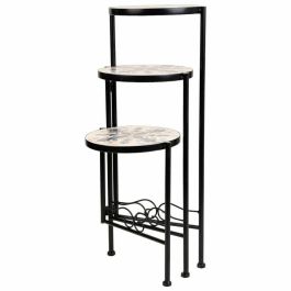 Soporte para Maceta Alexandra House Living Negro Hierro Azulejo 30 x 68 x 30 cm