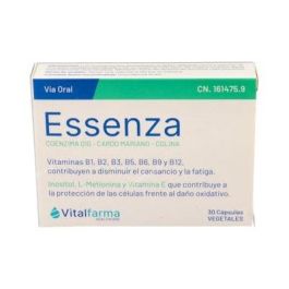 Vitalfarma Essenza 30Cap. Complemento Alimenticio con Alcachofa, Cardo Mariano, Té Verde, Vitaminas y Minerales para el Metabolismo Energético Precio: 18.9500003. SKU: B1CTJRLS59