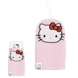 Hello Kitty Guante de Baño Infantil Rosa, 10x20x1.5 cm, Edad +3 Años - Cerdá