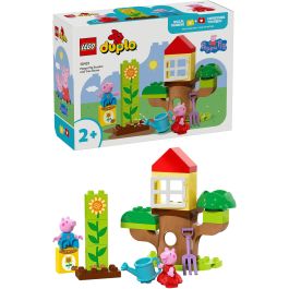 LEGO 10431 Duplo Jardín y Casa del Árbol de Peppa y George Pig – Set de Construcción para Preescolares Actividades al Aire Libre