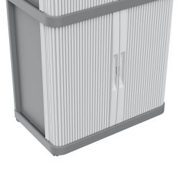 Terry Rolling Space Modular 3 Armario Modular 170 x 59 x 36 cm Gris Interior/Exterior Pies Regulables Puertas Correderas