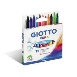 Lapices Cera Giotto Caja De 12 Colores Surtidos