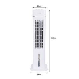 OCEANIC Ventilador de columna OCEANIC - 70W - Alto 76,5 cm - 3,5L - 3 velocidades - Oscilante - Blanco OCEANIC Ventilador de columna OCEANIC - 70W - Alto 76,5 cm - 3,5L - 3 velocidades - Oscilante - Blanco