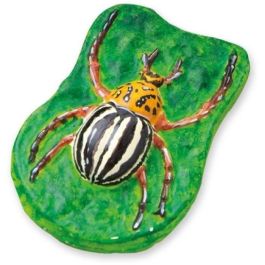 SES Creative Kit Moldeado y Pintura Animales de Miedo - Molde en Relieve Grande, 5 Colores de Pintura, Luminiscente, Pincel, Brillo, Yeso para Niños +5 años