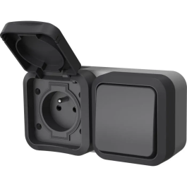 QUARX Toma Doble Aqua Pro Exterior Vertical IP55 250V 16A