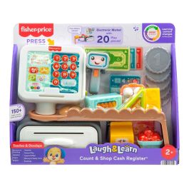 Fisher-Price Caja Registradora Infantil con Canciones, Sonidos y Accesorios. Juguete Educativo para Niños +2 Años, Funciona con Pilas AA