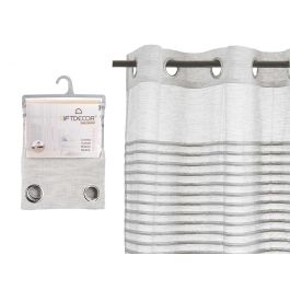 Cortina Rayas Plegadas Gris Claro Giftdecor 34X5CM (6 Unidades) Precio: 67.50000004. SKU: B17DPAEV9C