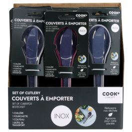 Cook Concept Juego de Cubiertos Take Away Acero Inoxidable para Llevar