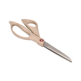 Liderpapel Tijera de Oficina Acero Inoxidable Mango Eco Fibra de Trigo 8' 21,5 cm en Blíster