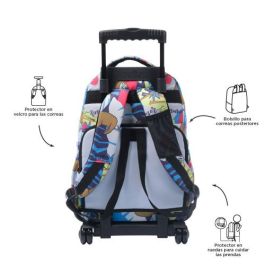 Totto Mochila Escolar Renglones MA03ECO006-2416P-6YB Grande 35L 32x45.5x18 cm