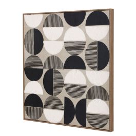 Cuadro Moderno DKD Home Decor Negro Beige 2.4 x 80 x 80 cm (2 Unidades) Cuadro Moderno DKD Home Decor Negro Beige 2.4 x 80 x 80 cm (2 Unidades)