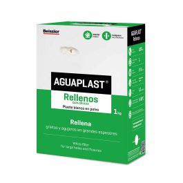 Aguaplast Plaste en Polvo Rellenos Estuche 1kg (10ue) para Rellenar Grietas y Agujeros