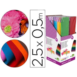 Liderpapel Papel Crespon 0.50 x 2.50 Mt Encelofanado Expositor 80 Unidades Colores Surtidos Precio: 92.7899995. SKU: B13SJSFH8R