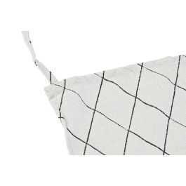 DKD Home Decor Delantal Básico Japan stripes Gris y Blanco de Mezcla de Algodón y Poliéster 80x70 cm Pack de 12 Unidades