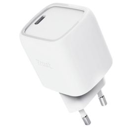 Trust Maxo 25520 Cargador de Pared GaN 30W USB-C para Smartphone, Tablet, Portátil – Carga Rápida