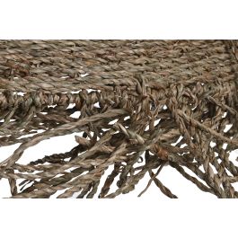 DKD Home Decor Pantalla de Lámpara Boho Natural de Seagrass, 56 cm Ancho x 56 cm Largo x 52 cm Alto
