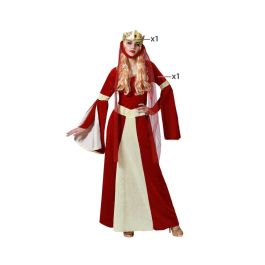 Disfraz Dama Medieval Mujer Adulto Noble Rojo M-L Disfraz Dama Medieval Mujer Adulto Noble Rojo M-L