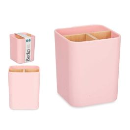 Organizador Cuadrado 3 Huecos Bambu Rosa Berilo 9X11CM (6 Unidades) Precio: 15.49999957. SKU: B13LHYHCH3
