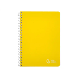Liderpapel Cuaderno Espiral A4 Witty Tapa Dura 80 Hojas 90gr Pauta 2,5mm Con Margen Color Amarillo