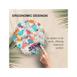 Wondee Alfombrilla Ratón Lilo & Stitch Ergonómica con Reposamuñecas de Gel Antideslizante 250x20x230 mm