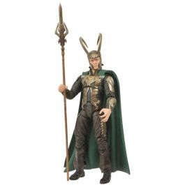 Diamond Select Toys Marvel Thor - Figura de Loki basada en la película, 18 cm con bastón ceremonial