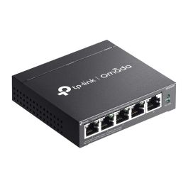 TP-LINK Switch Gestionado Omada ES205GP con 4 Puertos PoE+ (65W), 5 Puertos Gigabit, Integración Omada SDN, Acero, Sin Ventilador