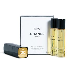 Chanel Nº 5 Vaporisateur De Sac Recargable + 2 Recargas Chanel Nº 5 Vaporisateur De Sac Recargable + 2 Recargas Precio: 122.88999943. SKU: B15F7F6N7J