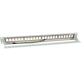 EQUIP Patch Panel 769326 24 Puertos Cat6A FTP Keystone Montaje Rack 1U Gris