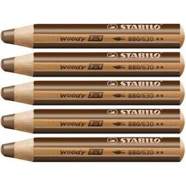 Lápices de colores Stabilo Woody Marrón 3 en 1 (5 Unidades) Precio: 9.89000034. SKU: B1AAMDC4BE