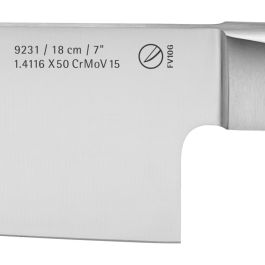 WMF 1892316032 Cuchillo Santoku Spitzenklasse Plus de Acero Inoxidable con Mango Ergonómico, Hoja de 18 cm, 32 cm